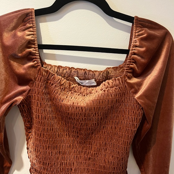 Elodie velour peasant top xs - Picture 9 of 10
